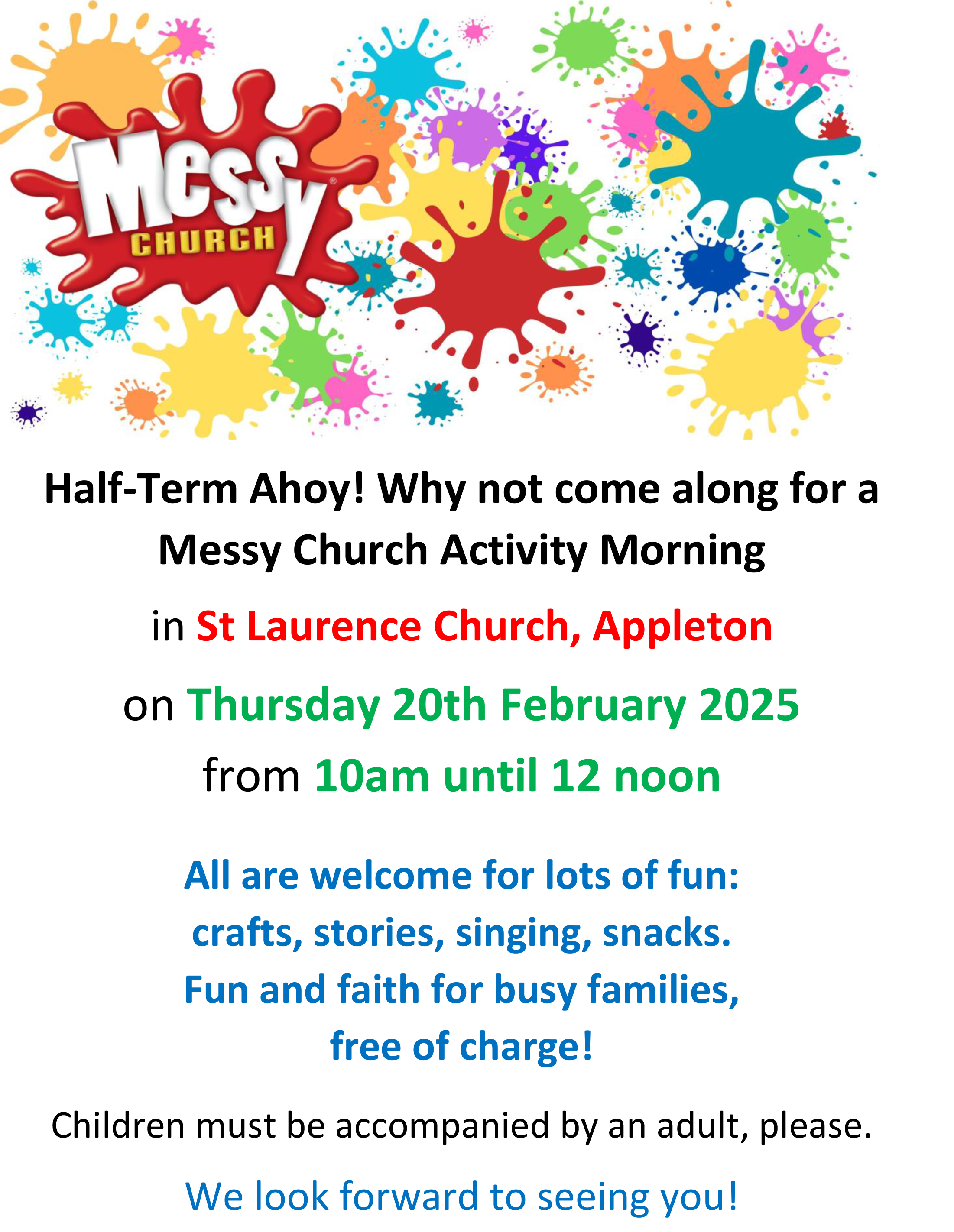 messy church event